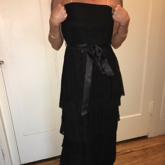 El Corte Ingles black evening dress size 44/ 10 - Picture 1 of 8
